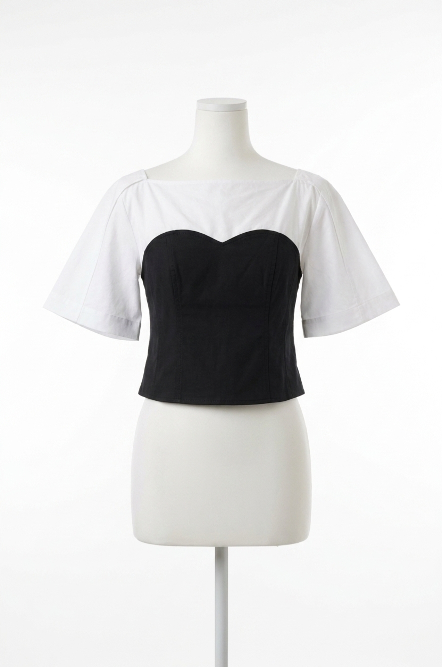 NEW SIMKHAI hallen combo top in white multi